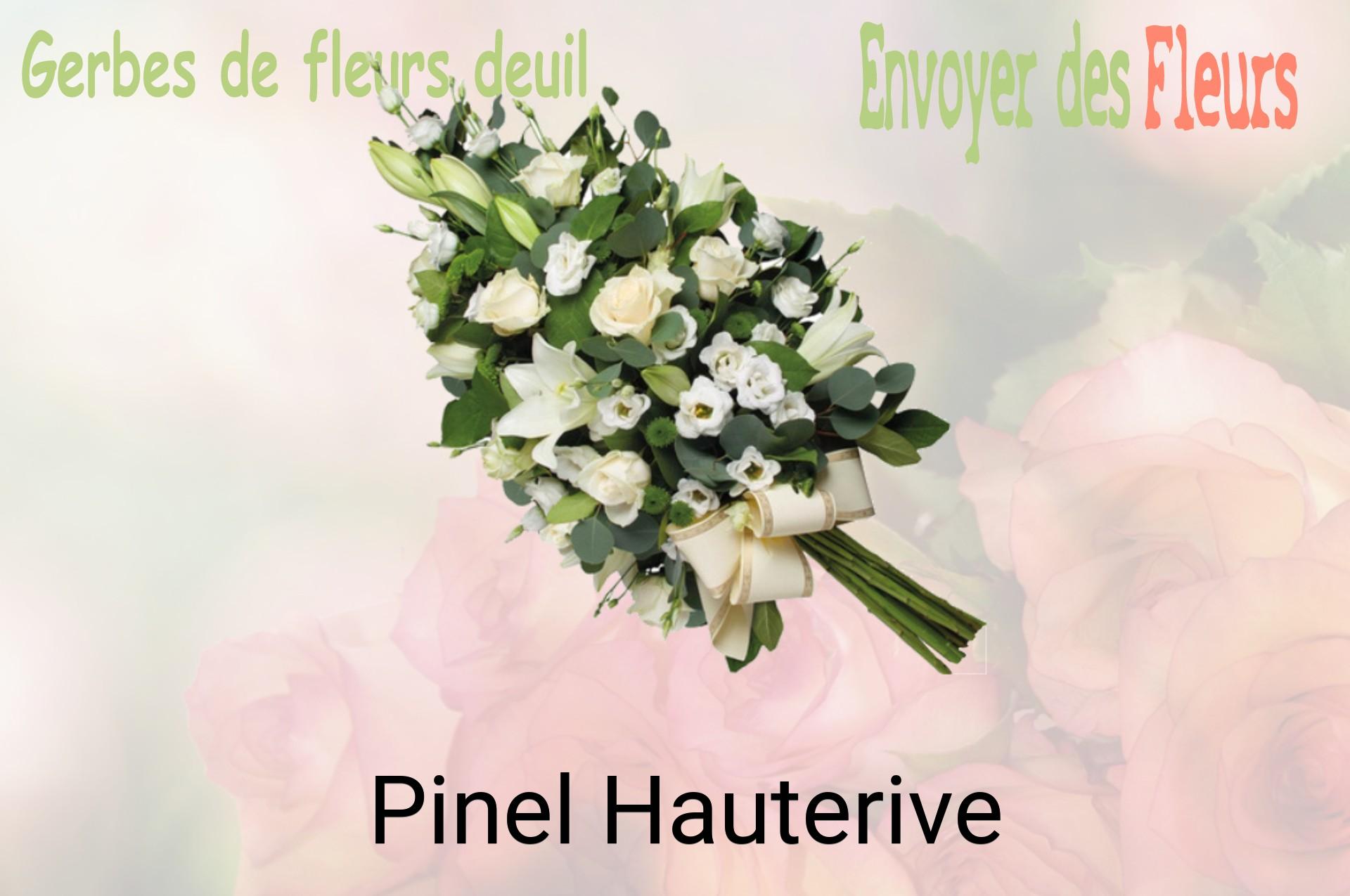 Gerbe de fleurs de deuil livrée à Pinel-Hauterive